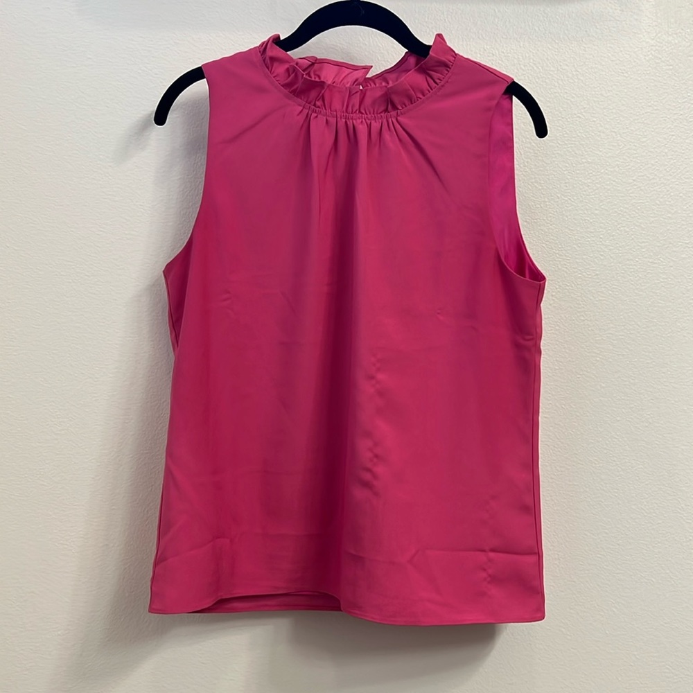 Jcrew Ruffle Neck Tank